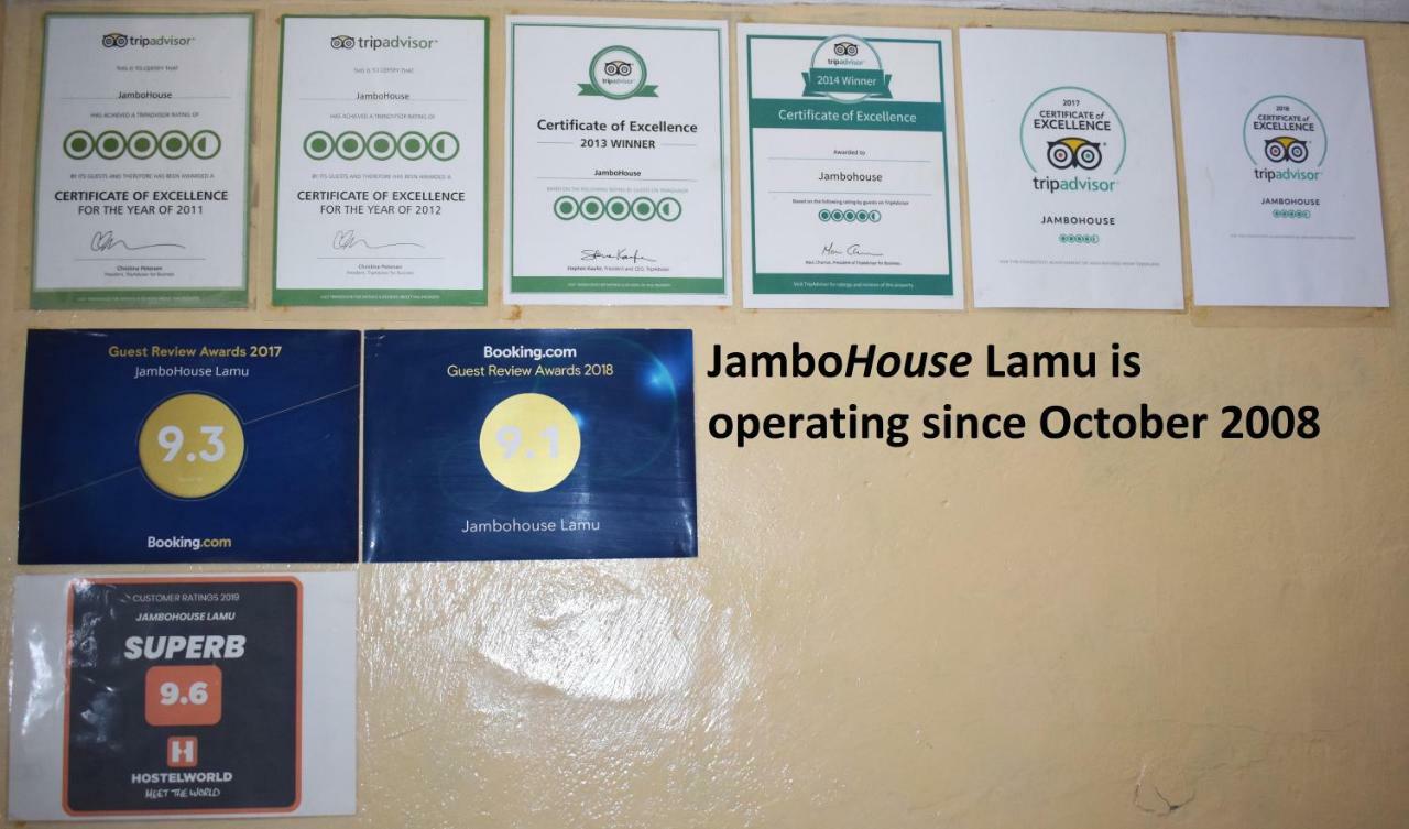 Bed and Breakfast Jambohouse Lamu Zewnętrze zdjęcie